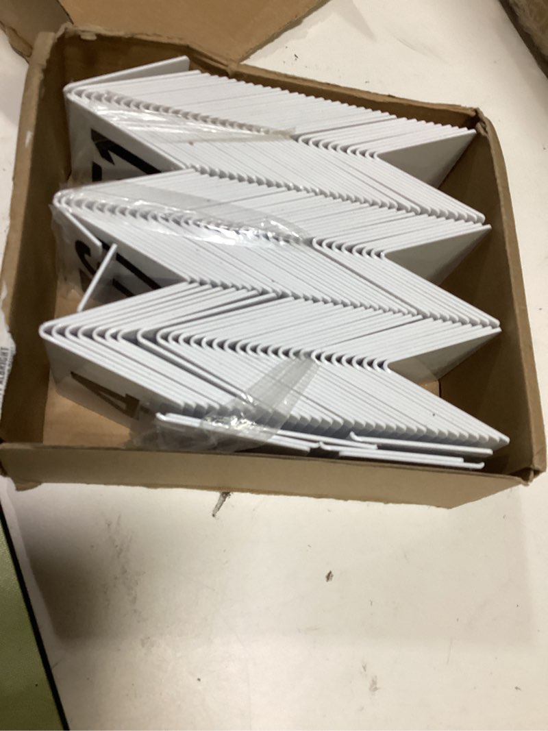 Condition photo showing Good Condition for tuanse 100 pcs acrylic table numbers 1-100 double sided minimalist restaurant wedding table tent cards for party event banquets wedding reception, 2.5 x 2 x 1.6 inch(black number)