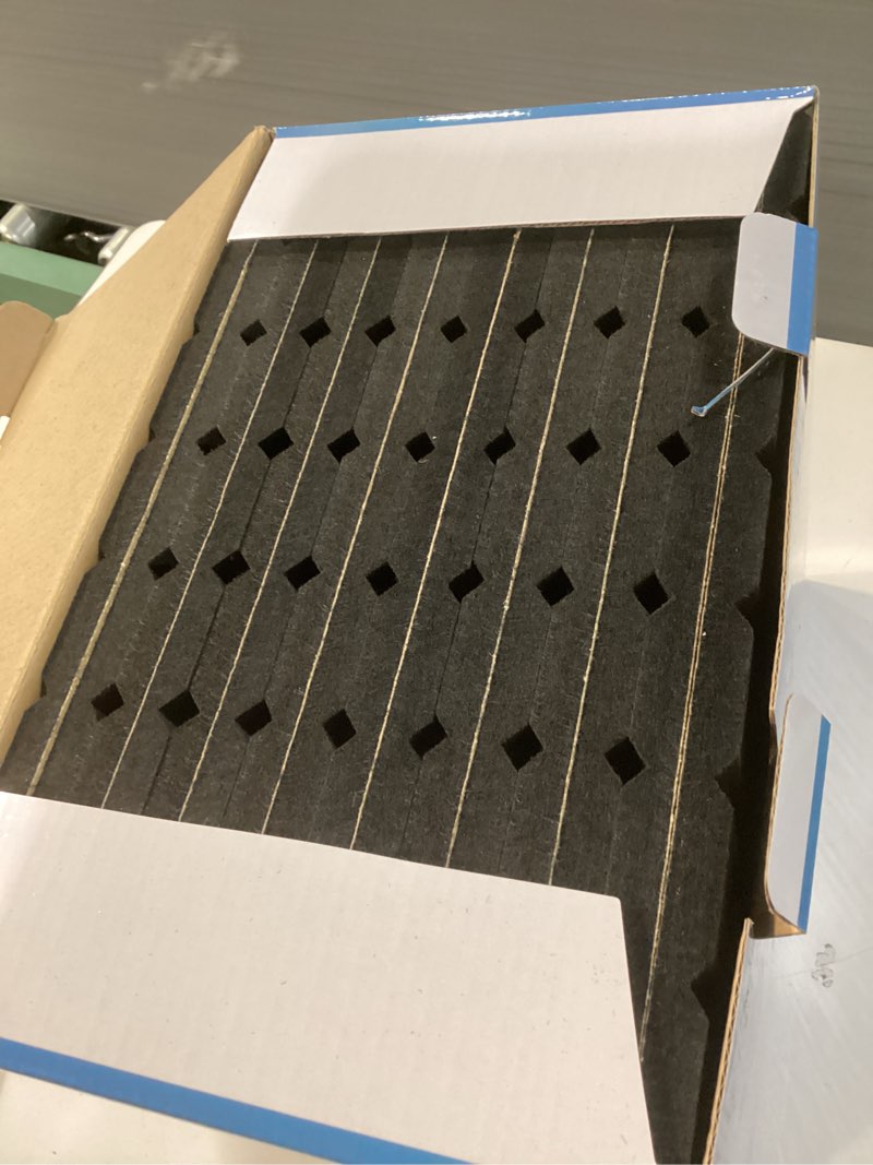 Condition photo showing Good Condition for 16 Pack Large Fold Soundproof Wall Panels,12 x 12 x 0.47 in Sound Proof Foam Panels for Walls, High Density, Thicker 0.47in, Acoustic Panels, Sound Dampening Panels Black 16 Pack charcoal-black