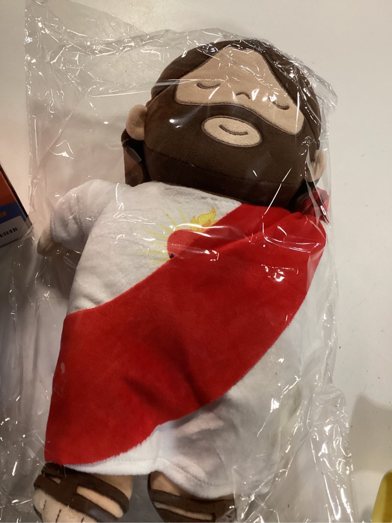 Condition photo showing Good Condition for Apragaz Jesus Plush with Breathing, Bible Songs & Gentle Glow–13? Jesus Toy with White Noise & Soothing Sleep Aid – Christian Gift for Kids & Adults, Church Sunday School Easter Christmas Baptism