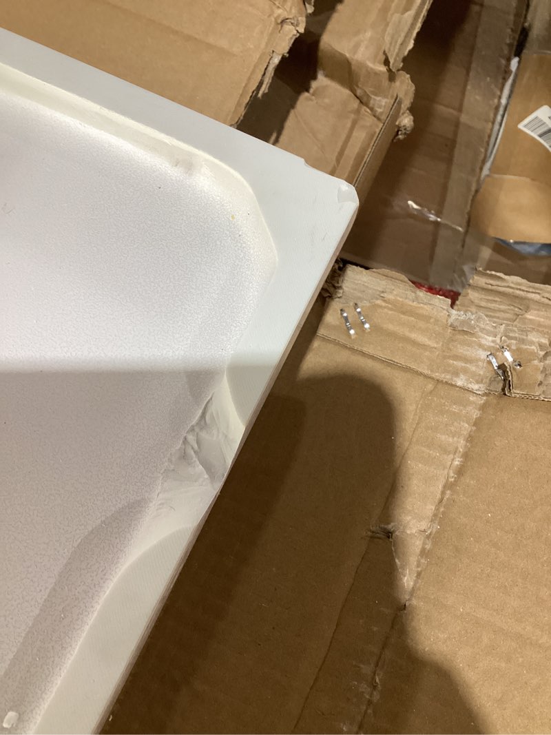 Condition photo showing As Is for 60" Vanity Top Bathroom Sink with 3 Holes