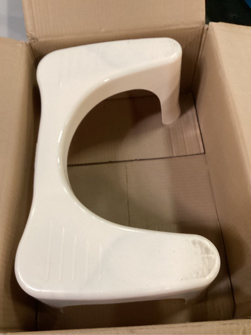 Condition photo showing As Is for Squatty Potty Simple Bathroom Toilet Stool, Buttercream 7", Ergonomic Stool – Posture-Enhancing Bathroom Footrest for Improved Digestion & Constipation Relief