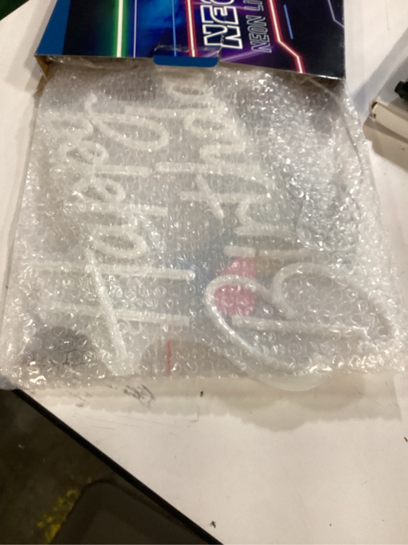 Condition photo showing Good Condition for Happy Birthday Neon Sign for Wall Decor, LED Happy Birthday Light Up Sign with 10 Pcs Ballons, Dimmable Happy Birthday Lights Signs for All Birthday Party Decorations Backdrop, Warm White Happy Birthday-warm white