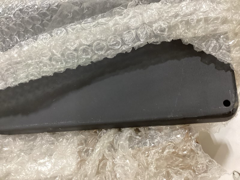 Condition photo showing As Is for 22" Fireplace Back Plates with Feet, Lightweight Firebacks for Fireplace, Iron Fireplace Reflector Plate, Fireplace Heat Reflector, Fireplace Wall Protection, Heat Resistance up to 1400°F