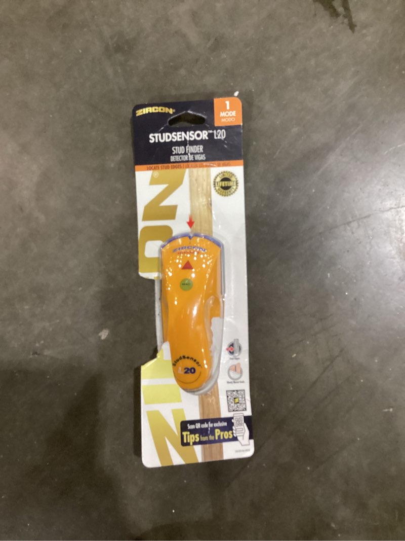 Condition photo showing As Is for zircon studsensor l20 stud finder 0.75-in scan depth wood stud finder