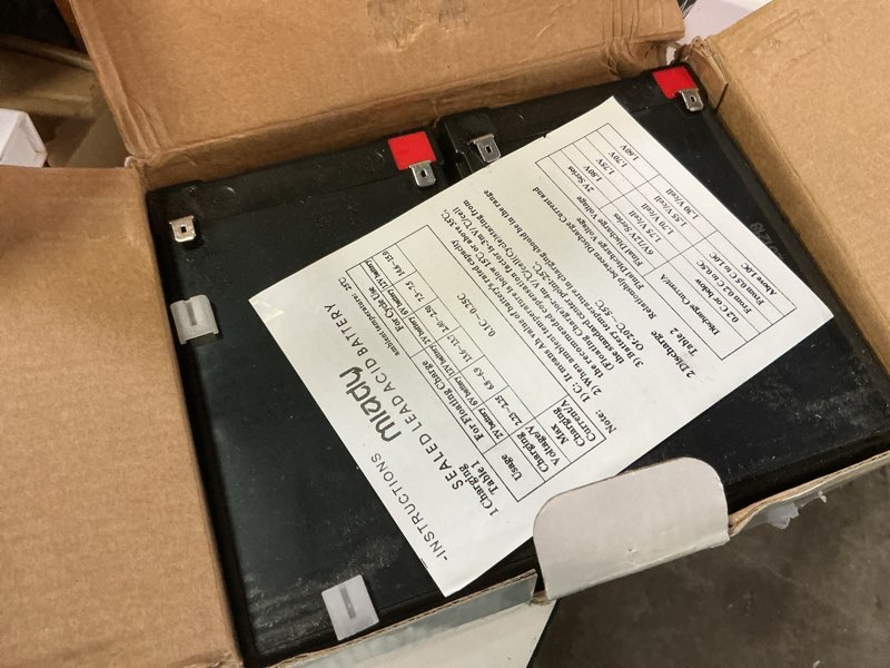 Condition photo showing Good Condition for miady 12v 12ah rechargeable sealed lead acid battery (12a-2 packs)