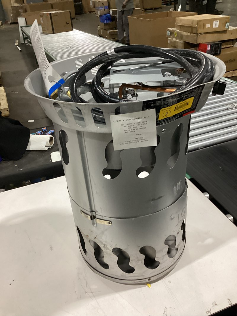 Condition photo showing As Is for Mr. Heater 80000 -BTU Outdoor Portable Convection Propane Heater