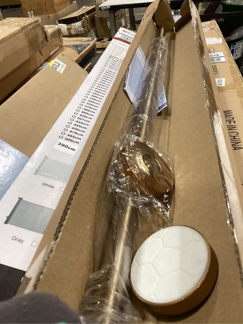 Condition photo showing Good Condition for shower curtain rod 41-73 inch warm gold tension curtain rod | 1"dia stainless steel adjustable spring tension rods no drill for bathroom,window,balcony,room divider,easy install,no rust gold 40-73in
