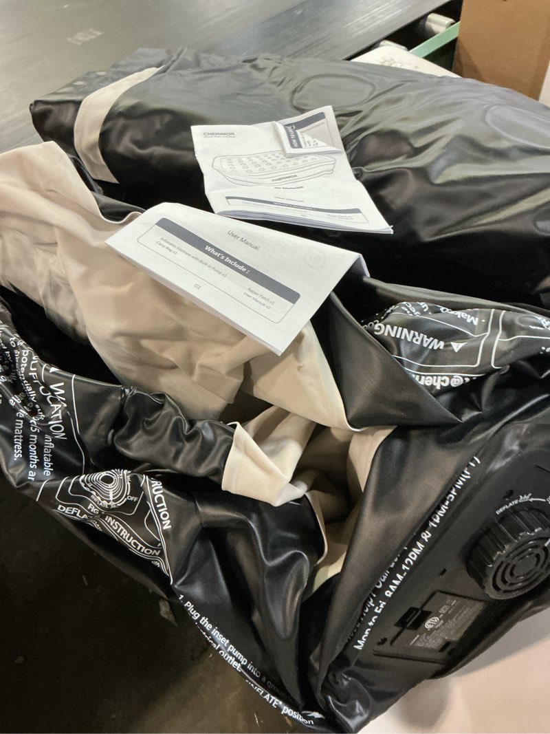 Condition photo showing Good Condition for Cherimor, Queen Air Mattress, 18" High, Built-in Pump, Leak-Tested, Fast Inflate Bed, 800 lb Support