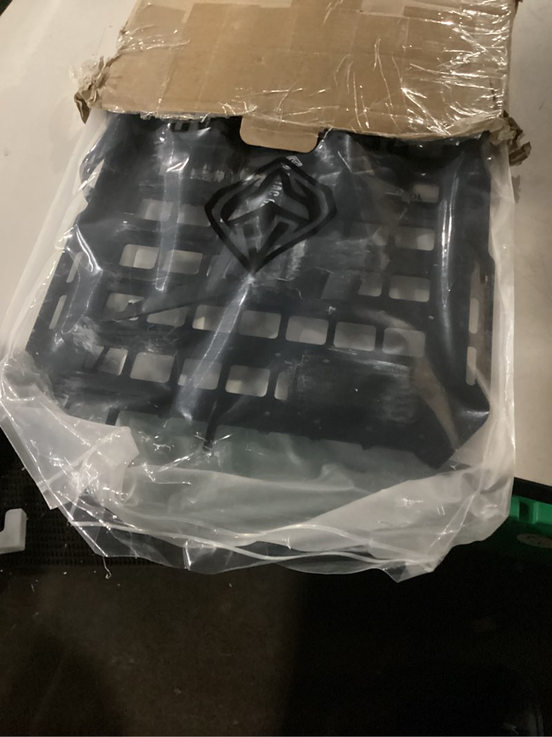 Condition photo showing New/Like New for PETAC GEAR Tactical Car Seat Back Organizer | Rigid Molle Panels for Vehicles | Truck Mount Rack Panel for Tactical Gear Accessories. … Black-1Count