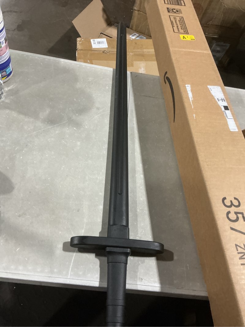 Condition photo showing As Is for cold steel training dagger polypropylene handle with blunt hand-and-a-half training sword training sword
