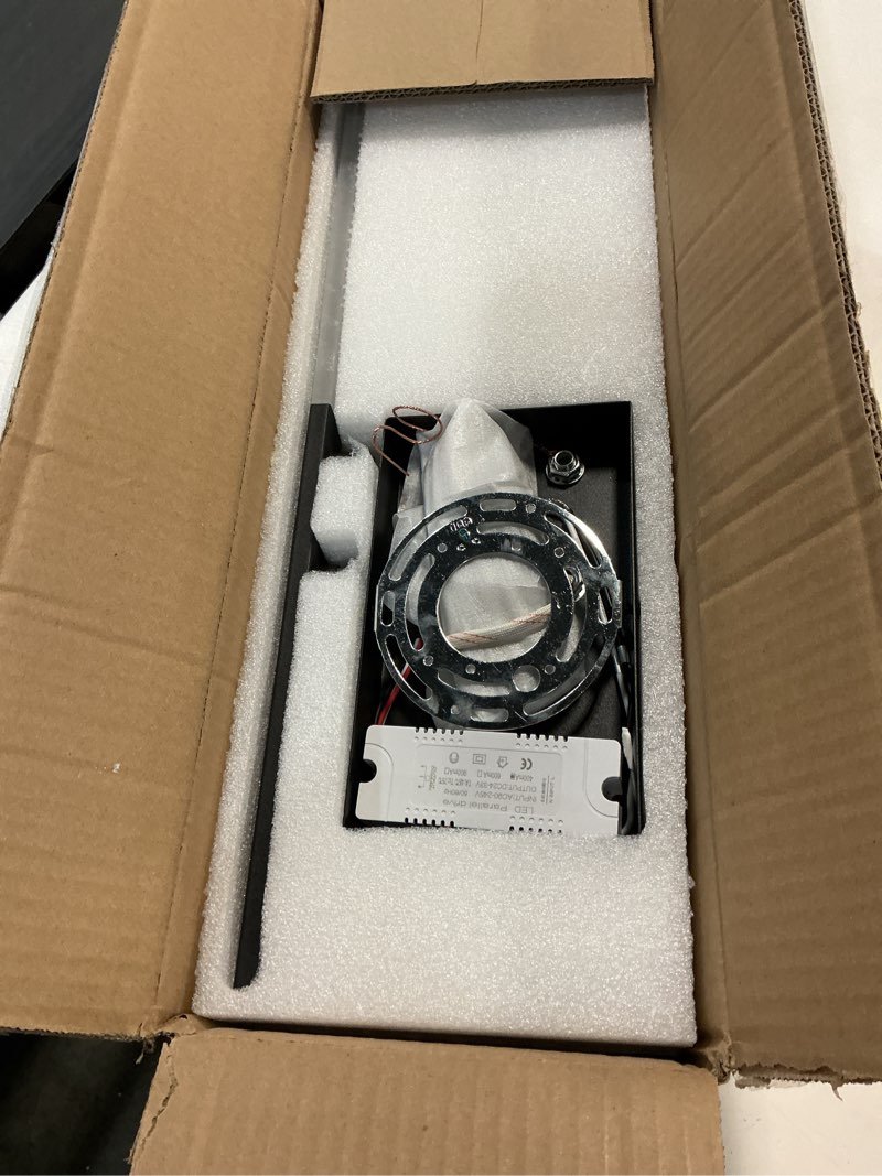 Condition photo showing Good Condition for Modern LED Wall Sconce Black Remote Wall Light Fixtures for Bathroom, Dimmable Vanity Light Indoor LED Remote Wall Sconce for Bedside Bedroom Living Dining Room (27.6inch 3000-6500K 1 Pack) Black 27.6 IN-1 Pack