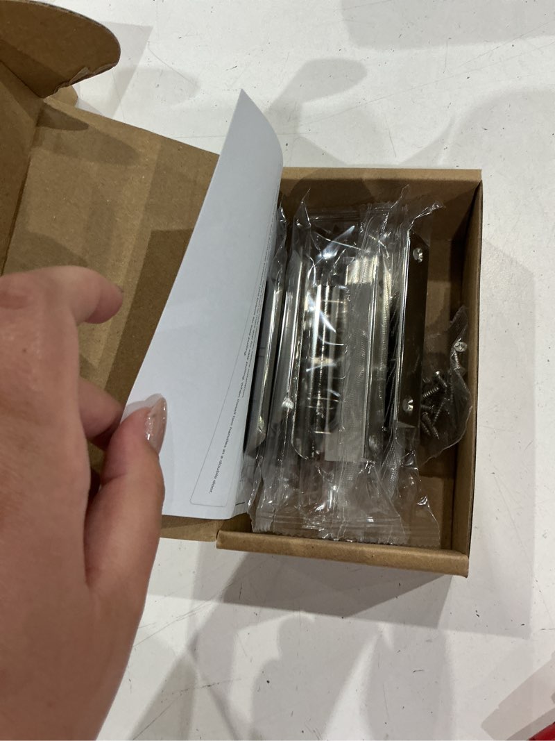 Condition photo showing Good Condition for ravinte 6 pack cabinet handles finger edge pulls 80mm/3.15 inch silver drawer edge pulls brushed nickel finger pulls for cabinets concealed handles silver 2-1/2" hole center,3.15" overall length 6