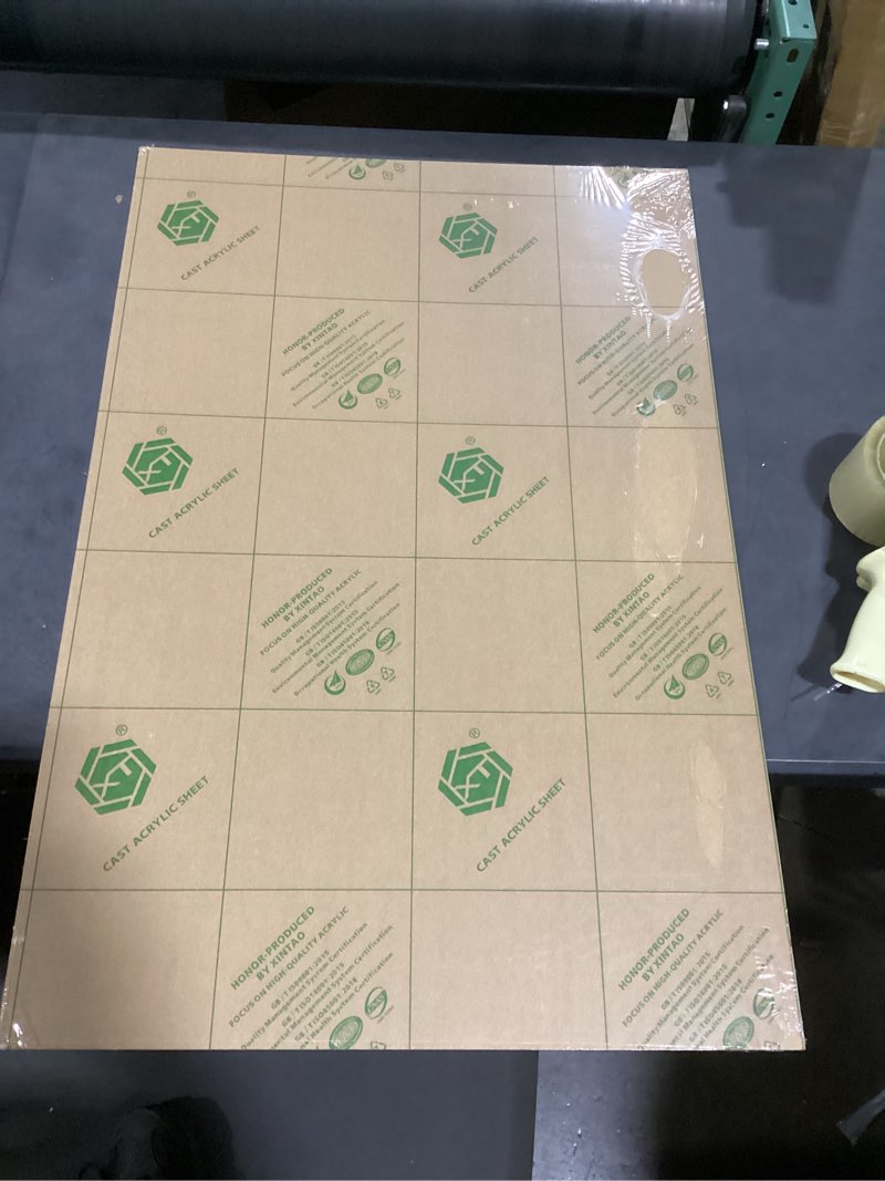 Condition photo showing New/Like New for kinlink 24x36 plexiglass sheets 1/8 inch-3mm clear acrylic sheets, clear plastic board polycarbonate sheet for diy project, craft, acrylic sign, weding invitaton 1 pack 24x36 clear 1