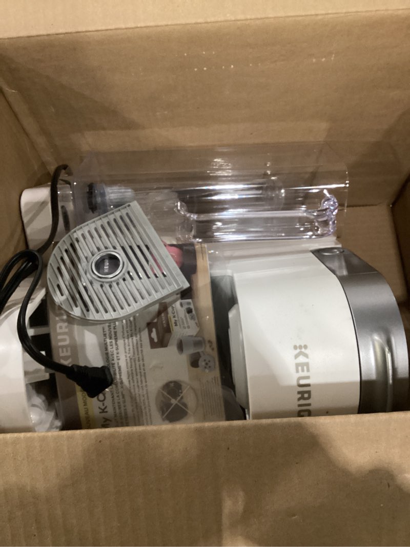 Condition photo showing As Is for As is for parts Keurig K-Supreme Single Serve K-Cup Pod Coffee Maker, MultiStream Technology, 4 Brew Sizes, 66oz Dual-Position Removable Reservoir, White