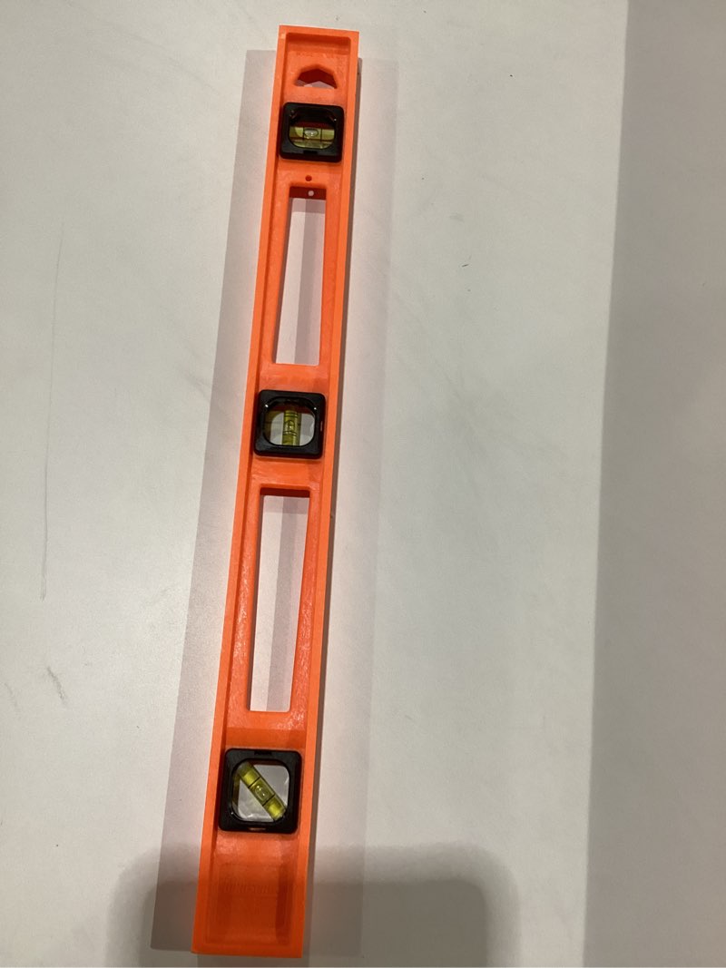 Condition photo showing As Is for Johnson Level & Tool 7724-O Structo-Cast, 24", Orange, 1 Level 24 Inch