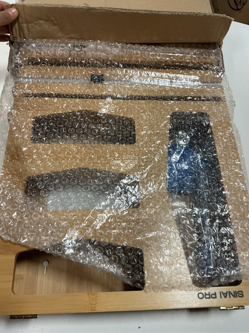 Condition photo showing New/Like New for 7 in 1 bamboo ziplock bag organized for kitchen drawer with foil and plastic wrap organizer & cutter plus baggy rack holder for food, gallon, slider quart, sandwich, and snack