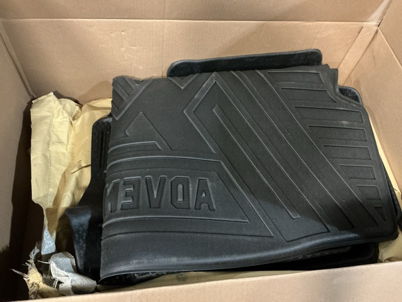 Condition photo showing As Is for Powerty Floor Mat for Toyota RAV4 2019-2025, All Weather Cargo Mat Trunk Mat Liner with Backrest Mat Replacement for 2019-2025 Toyota RAV4 Accessories (Trunk Mat+Backrest Mat+Floor Mat) 2019-2025 Toyota RAV4 Rear Trunk Mat + Backrest Mats + Floor Mats