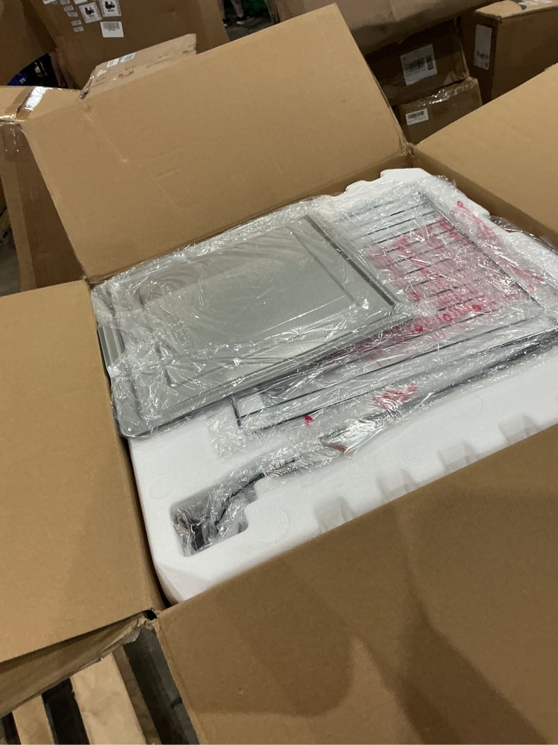 Condition photo showing Good Condition for ninja dct451 12-in-1 smart double oven with flexdoor, thermometer, flavorseal, smart finish, rapid top convection and air fry bottom , stainless steel | smart cook thermometer, flavorseal, smart finish, air fry, bake, broil, roast, pizza 12-in-1 w/ flexdoor