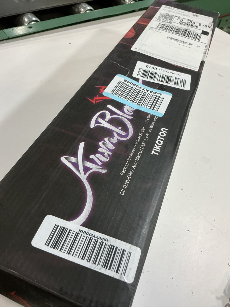 Condition photo showing Good Condition for Tikaton Arm Blaster with Wrist Wraps for Biceps & Triceps, Adjustable Bicep Curl Support Isolator for Big Arms Bodybuilding & Weightlifting, Thick Aluminum Biceps Workout Equipment Black