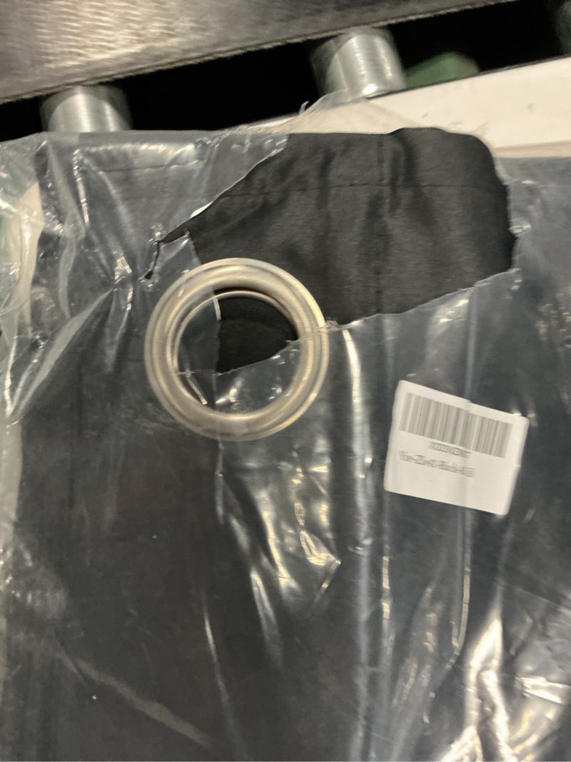 Condition photo showing Good Condition for windows black blackout curtains 63 inches long 2 panels set grommet blackout drapes energy saving noise reducing thermal insulated for bedroom living room nursery