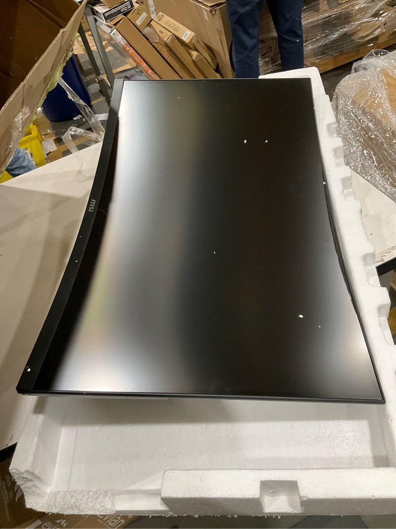 Condition photo showing As Is for MSI G321CU, 32" Gaming Monitor, 3840 x 2160 (UHD), VA, 144Hz, FreeSync Premium, HDR Ready, HDMI, Displayport, Tilt,Black