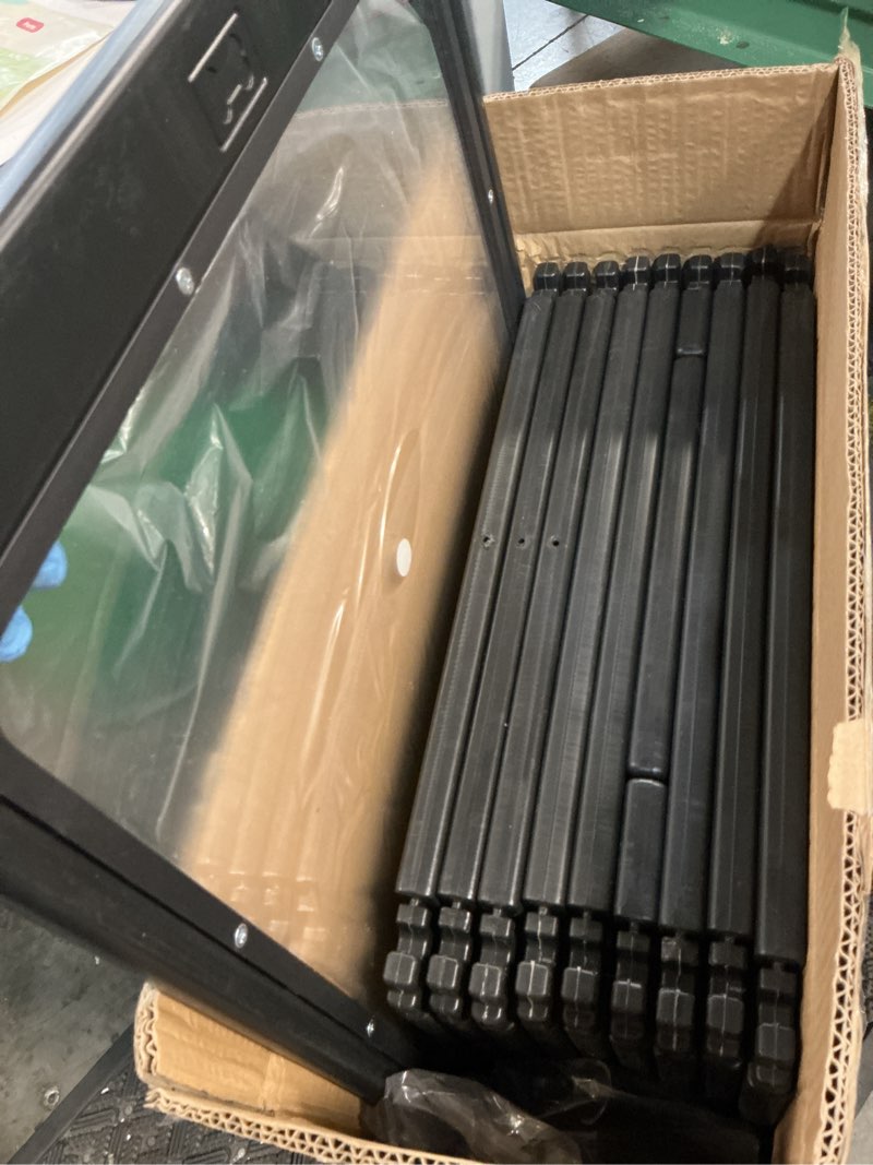 Condition photo showing Good Condition for clear acrylic dog playpen indoor, puppy cat small pet 2 room play pen, pet cat playpen for rabbits, dog fence crate kennel whelping cage (24", black, 12 panel) black 24"h-2 room 12