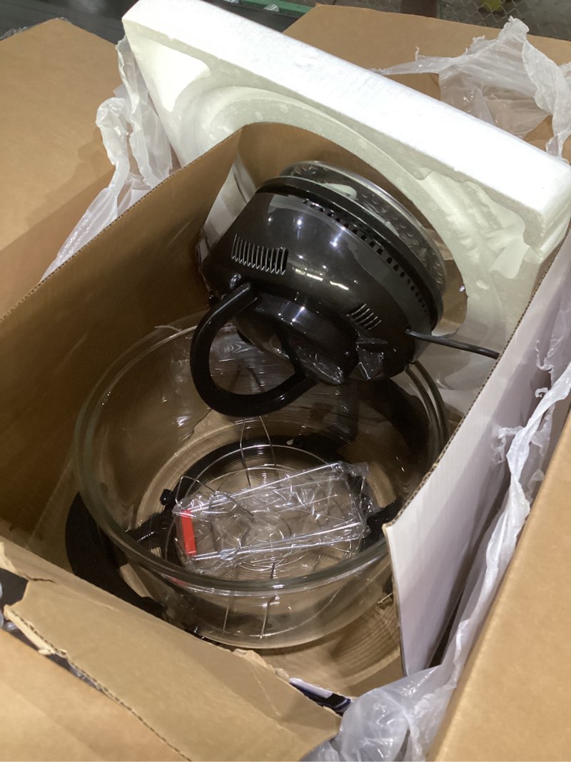 Condition photo showing Good Condition for (similar to stock photos)multipurpose halogen oven air fryer in black