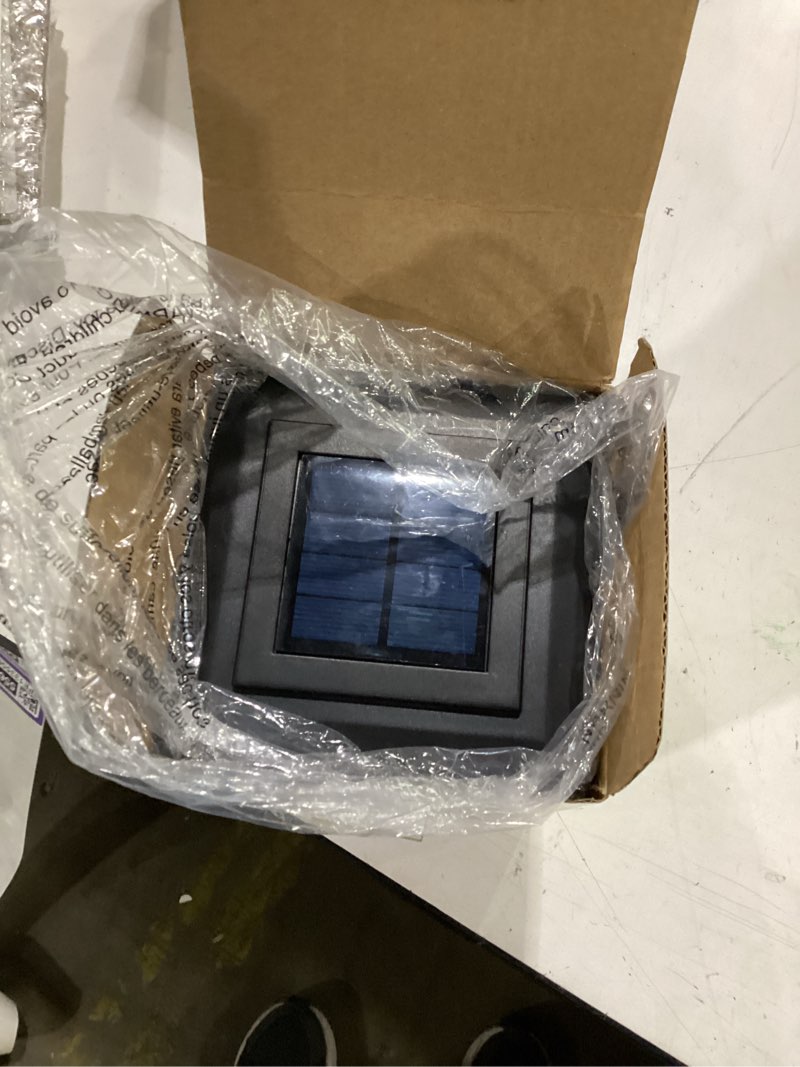 Condition photo showing Good Condition for dynaming 2 pack solar post cap lights outdoor with flickering flame light, fence post solar lights fit for 4x4 5x5 6x6 vinyl/wooden posts, high brightness smd led lighting decor for garden deck patio black flickering flame 2 pack