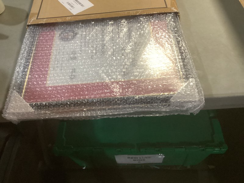 Condition photo showing Good Condition for graduationmall 8.5x11 diploma frame with black over gold mat or display 11x14 document without mat, uv protection acrylic, mahogany with gold beads mahogany with gold beading 11x14 or 8.5x11 with mat