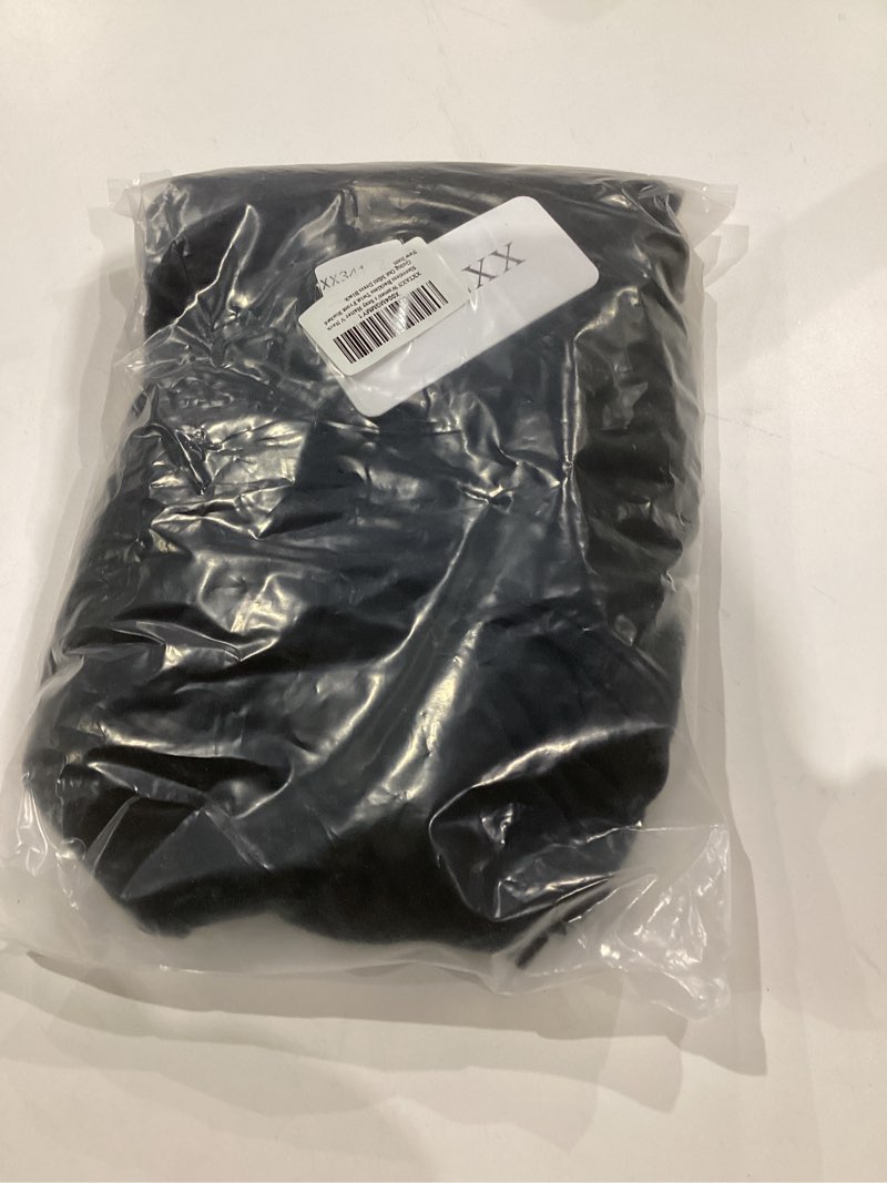 Condition photo showing New/Like New for XXTAXN Women's Sexy Halter V Neck Sleeveless Backless Twist Front Ruched Going Out Mini Dress Black X-Large