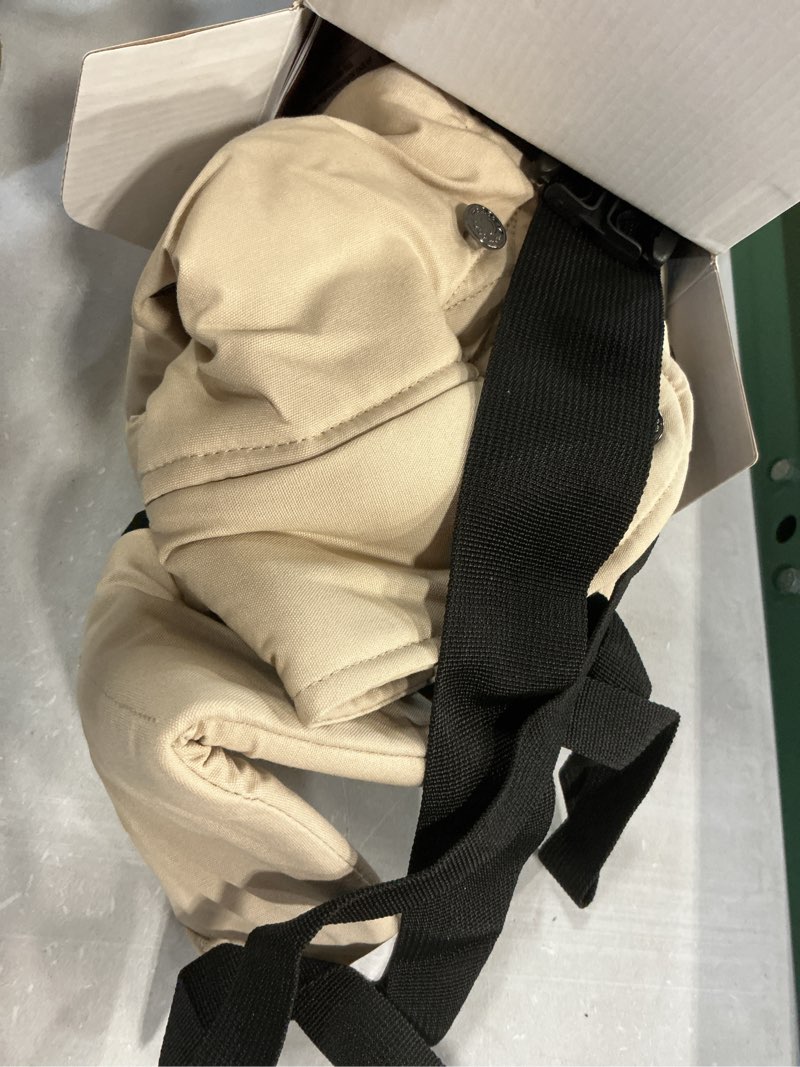 Condition photo showing Good Condition for momcozy baby carrier - ergonomic, cozy and lightweight carrier for 7-45lbs, effortless to put on, ideal for hands-free parenting, enhanced lumbar support, purehug for infant to toddler, khaki cotton-khaki