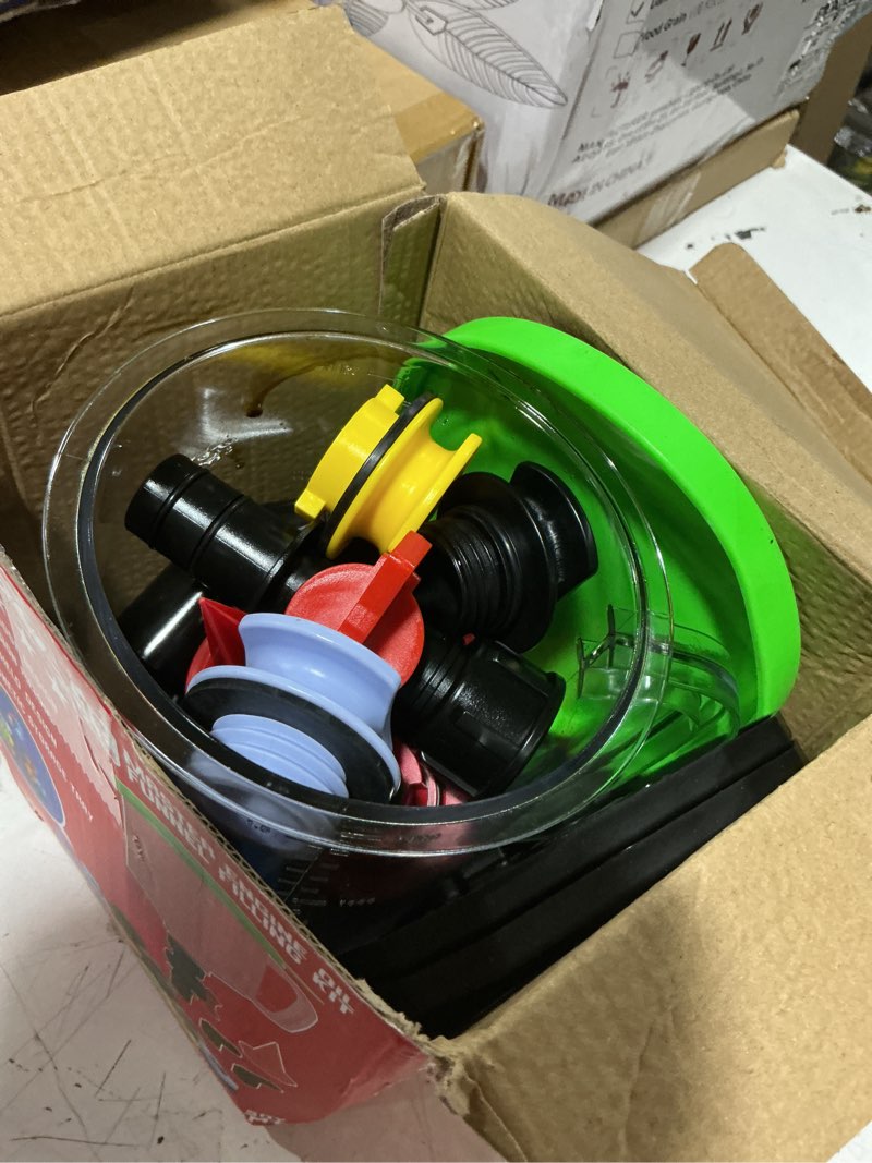 Condition photo showing Good Condition for 18-piece engine oil funnel kit, 1.59qt/1.5l automotive oil funnel set with 12 adapters, elbow fitting, arrow screen and magnetic storage hooks tray, compatible with gm, ford, bmw, audi, land rover etc 18 pcs - elite oil kit with magnetic tray