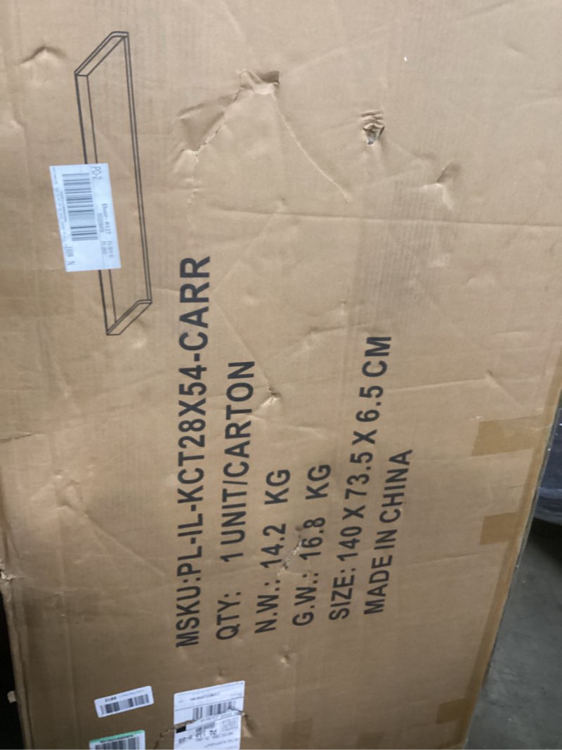 Condition photo showing New/Like New for Ilyapa Washer Dryer Countertop - 27.5 x 54 inch Laundry Countertop, Washer and Dryer Covers for The Top, Laundry Room Organization and Storage White Carrera