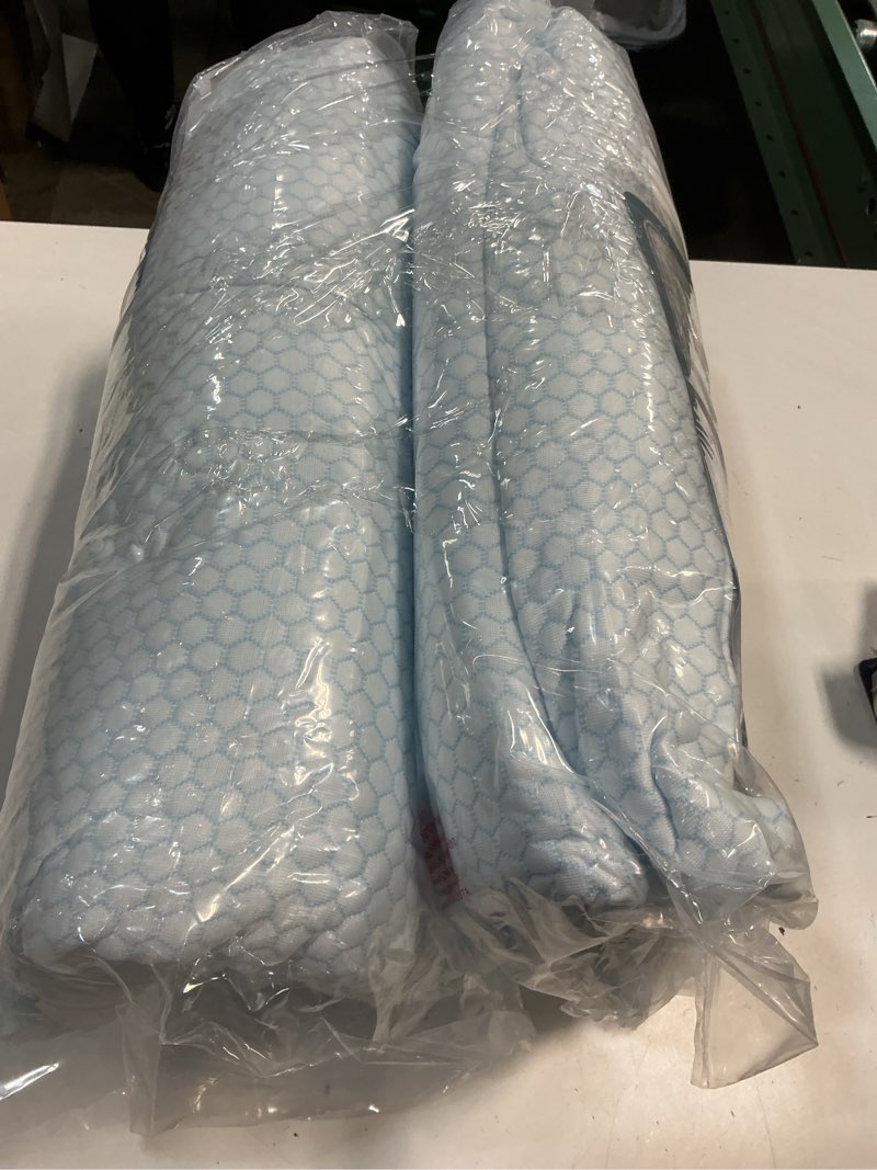 Condition photo showing New/Like New for Hotel Grand Cooling Pillows King Size Set of 2 Packs with 100% Cotton Reversible Down Alternative Bed Pillows All Seasons Pillows for Side Back Stomach Sleepers?36”X20/2 Packs King(2 Pack)