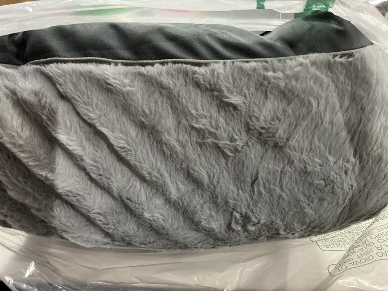 Condition photo showing Good Condition for sunheir orthopedic dog bed for large dogs and extra large dogs, xl waterproof dog bed with removable washable cover & anti-slip bottom, crate bed, deluxe plush pet bed mat, l-plus(36"x27"x3"), grey grey 36.0"l x 27.0"w x 3.0"th