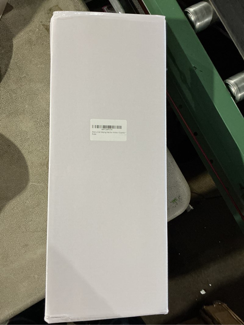 Condition photo showing Good Condition for Dish Drying Mat, Diatomaceous Earth Absorbent Quick-Dry, Collapsible Stone Drying Mat for Kitchen Counter, Bath, Countertop, Dishes, Bottles, Cups, with Sandpaper & Non-slip Pad, 23"(L)x15.3"(W)