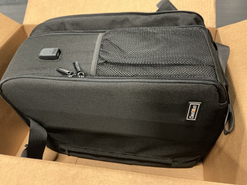 Condition photo showing Good Condition for Cwatcun Camera Backpack Trolley Case Bag with Tripod Holder Anti-Theft Waterproof Camera Bag fits 15.6' Laptop for Canon Nikon Sony DSLR SLR Camera for Women Men Photographer Black 5.0 L