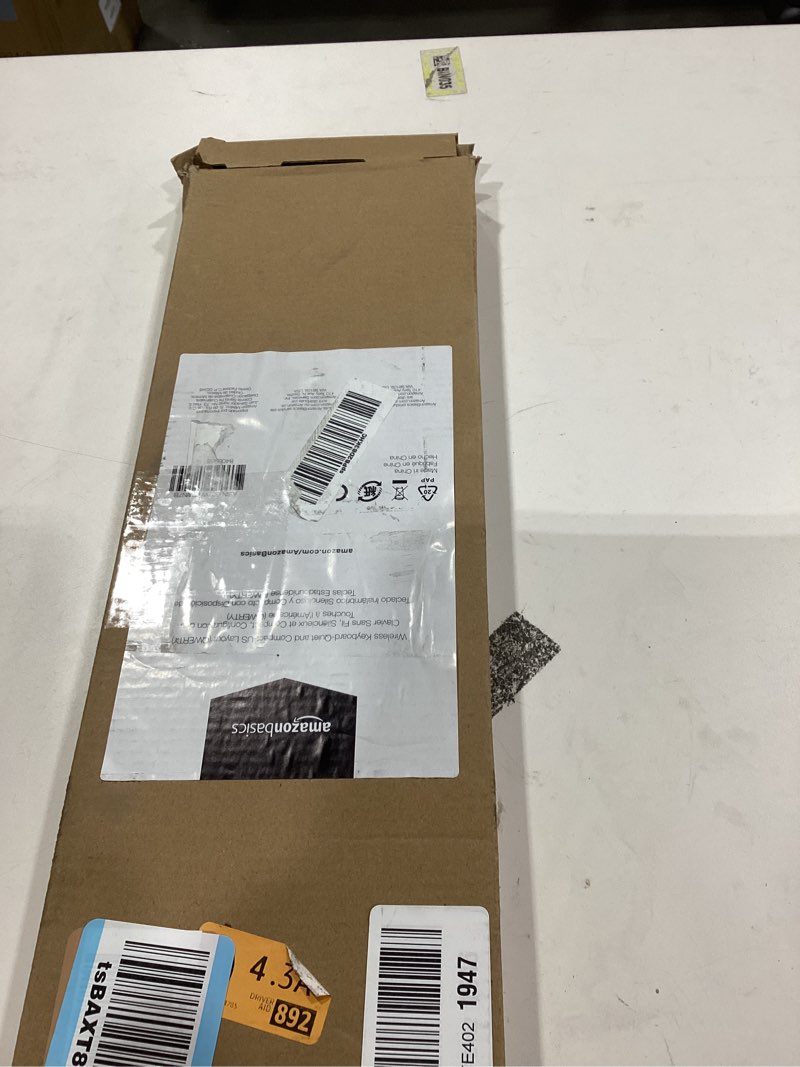 Condition photo showing Good Condition for Amazon Basics Modern Wireless Keyboard with Numeric Keypad, Compact US Layout (QWERTY), 2.4GHz, Black