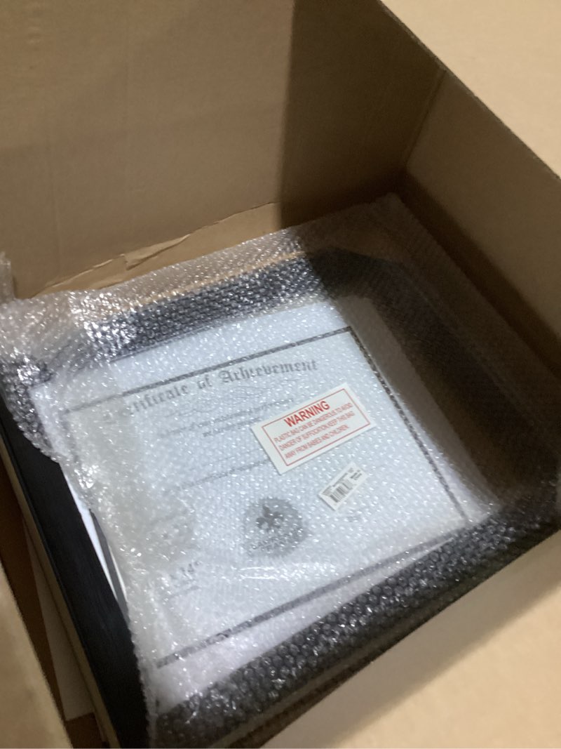 Lawrence Document Picture Frame, 8.5-Inch x 11-Inch, Polystyrene, Black