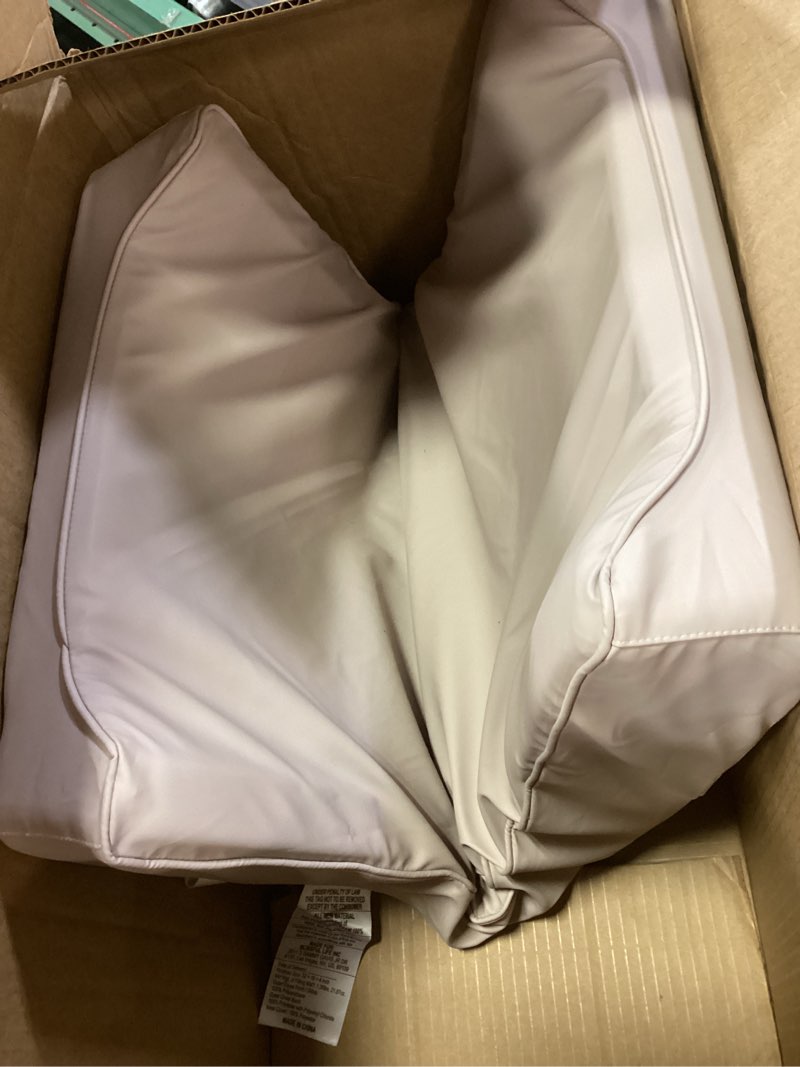 Condition photo showing As Is for Blissful Diary Vegan Leather Baby Changing Pad with Waterproof & Wipe-Clean PU Cover, Standard Size Cozy Diaper Changing Pad for Dresser and Table, Taupe Standard Taupe