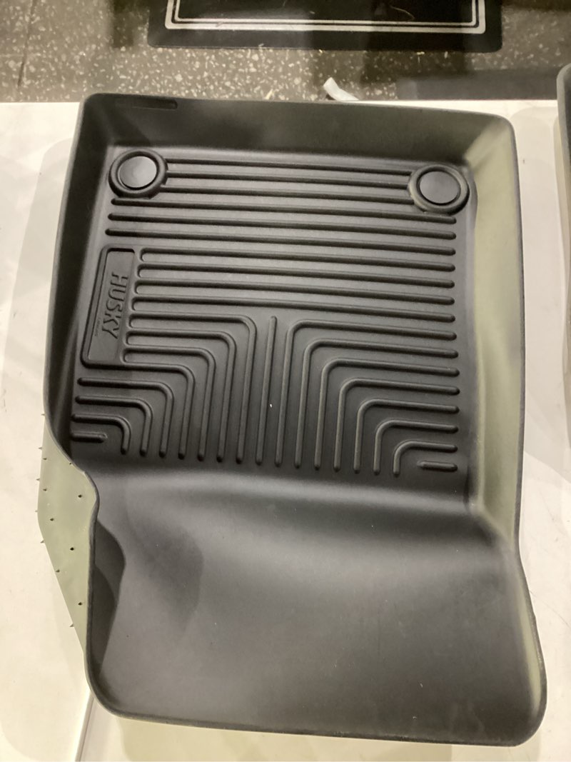 Condition photo showing As Is for husky liners weatherbeater floor mats | fits 2018-2026 volvo xc60 | front row, 1-pc black - 18621