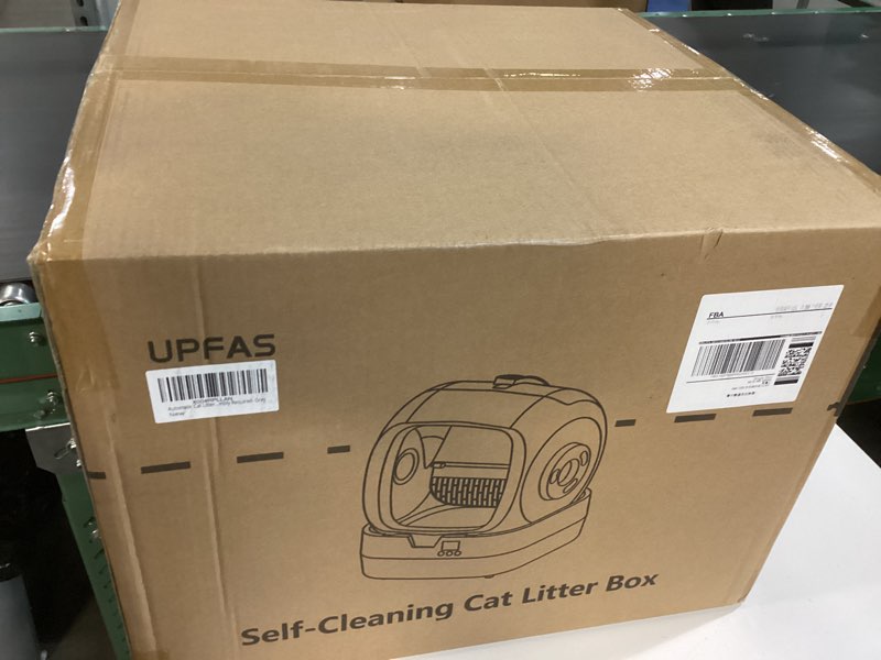 Condition photo showing New/Like New for UPFAS Automatic Cat Litter Box Self Cleaning - APP Control - Weight Monitoring - Ultra-Quiet, Medium Cats and Kittens Litter Box, Safe Anti-Pinch?Assembly Required?- Grey