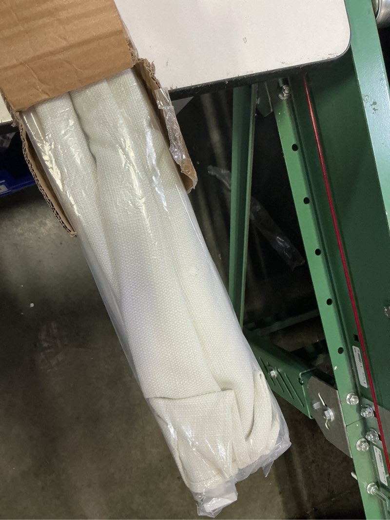 Condition photo showing Good Condition for lazblinds no drill roman shades for windows, cordless light filtering window shades with uv protection, polyester fabric for bedroom & living room, 39" w x 64" h, off white light filtering - off white 39"w x 64"h
