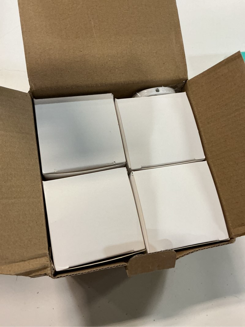 Condition photo showing New/Like New for rechargeable battery operated a19 light bulbs with remote, dimmable detachable battery powered led bulb with 15 colors shift & timer, cordless emergency bulb for wall sconce, non-hardwired, 4-pack 15 colors 4 pack
