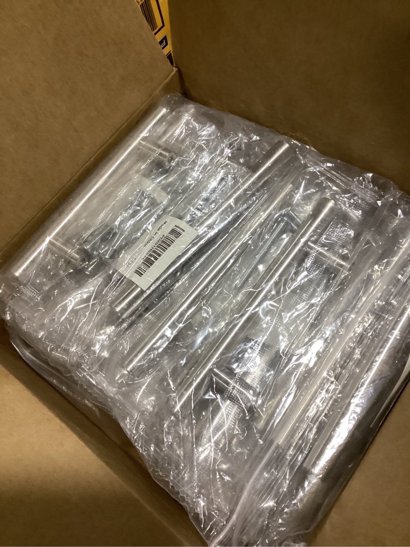 Condition photo showing Good Condition for probrico (30 pack 3 inch hole centers kitchen cabinet handles euro t bar cabinet pulls stainless steel kitchen drawer handles brushed nickel furniture dresser cabinet hardware, 5 inch total length hole center 3" brushed nickel 30