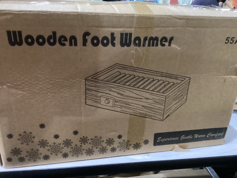 Condition photo showing New/Like New for Wooden foot warmer