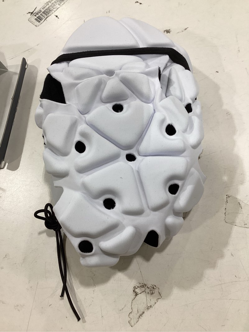 Condition photo showing Good Condition for flag football helmet youth soft shell football helmet for 7v7 football, soft shell helmet for flag football kids adults, rugby headgear scrum cap protective headgear white large