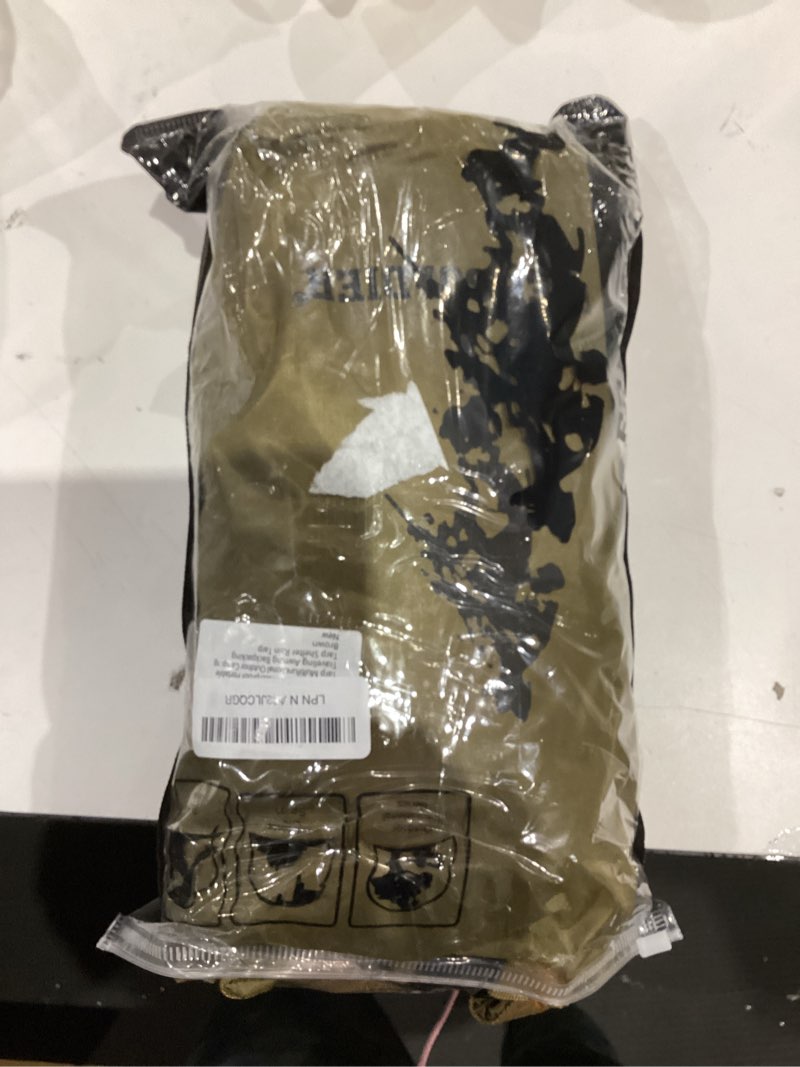 Condition photo showing Good Condition for Free Soldier Waterproof Portable Tarp Multifunctional Outdoor Camping Traveling Awning Backpacking Tarp shelter Rain Tarp Brown 10×10.5ft