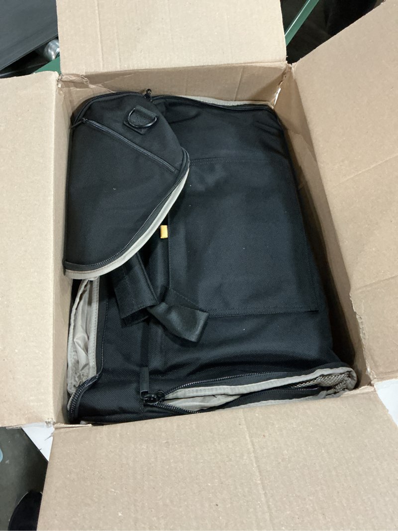 Condition photo showing As Is for Halfday Convertible 2-in-1 Premium Garment Duffel Weekender Bag 45L | Wrinkle-Free Travel, Hanging Suit Compartment, Shoe Pockets, Trolley Sleeve. Balistic Nylon Carry-On, Jet Jet Premium, 45l
