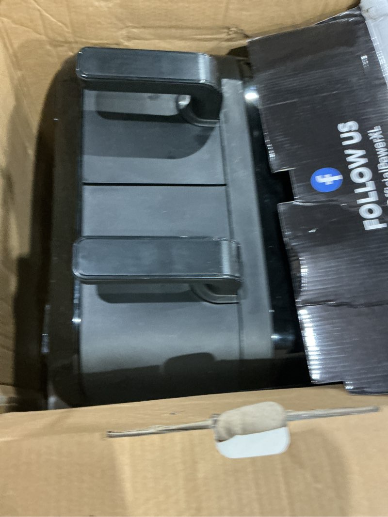 Condition photo showing As Is for chefman turbofry touch dual air fryer, maximize the healthiest meals with double basket capacity, one-touch digital controls and shake reminder for the perfect crispy and low-calorie finish 9 quart - no window